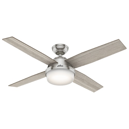 Hunter Fan Company 52-Inch Dempsey Fan in Brushed Nickel by Hunter Fan Company 50284