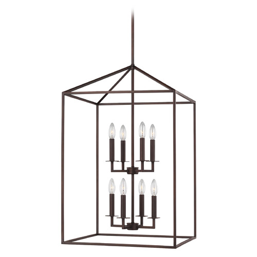 Perryton 19-Inch Bronze LED Pendant by Generation Lighting