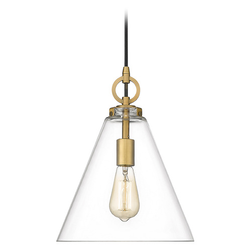 Z-Lite Harper Rubbed Brass Pendant by Z-Lite 3034P11-RB