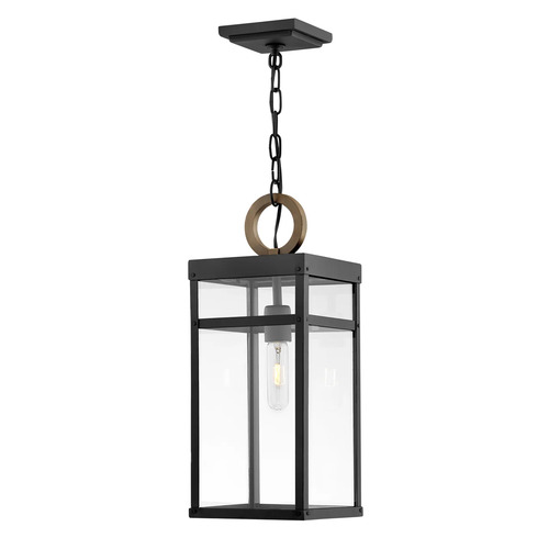 Porter 19-Inch LED Outdoor Hanging Light in Black by Hinkley Lighting