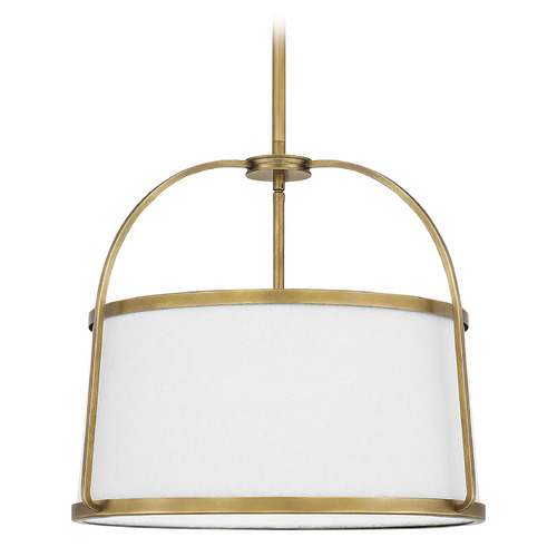 Quoizel Lighting York 20-Inch Pendant in Weathered Brass by Quoizel Lighting QP5342WS