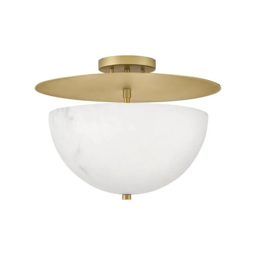 Fredrick Ramond Inez LED Semi-Flush Mount in Lacquered Brass by Hinkley Lighting FR41023LCB