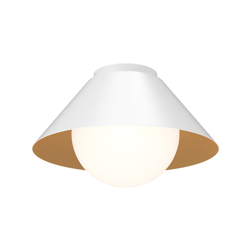 Alora Lighting Remy White Flushmount Light