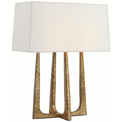 Visual Comfort Signature Collection Visual Comfort Signature Collection Scala Gilded Iron Table Lamp with Rectangle Shade S3514GI-L