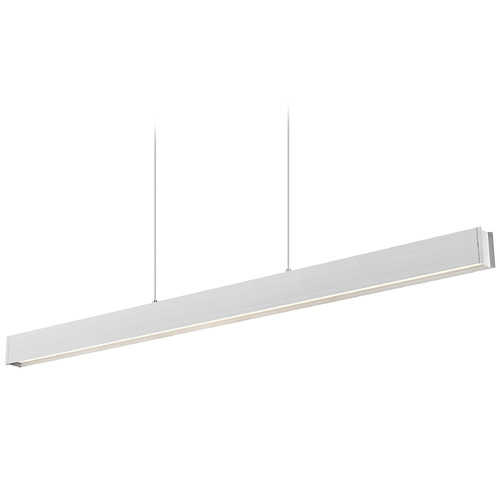 Z-Lite Hudson Brushed Nickel LED Island Light with Rectangle Shade