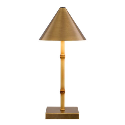 Savoy House Lighting Mae Natural Bamboo LED Table Lamp with Conical Shade