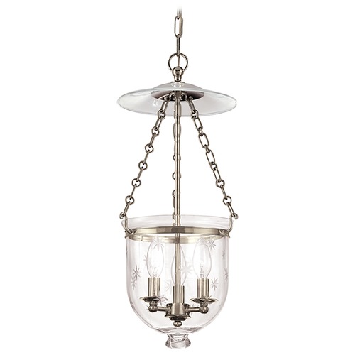 Hudson Valley Lighting Hampton Historic Nickel Pendant by Hudson Valley Lighting 252-HN-C3