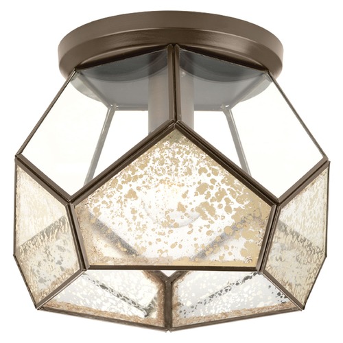 Progress Lighting Cinq Semi-Flush Mount in Light in Bronze by Progress Lighting P3868-20