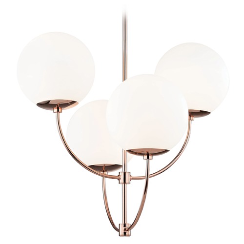 Mitzi by Hudson Valley Carrie Chandelier in Copper by Mitzi by Hudson Valley H160804-POC