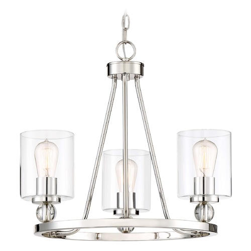 Edison Bulb Chandelier Polished Nickel 22-Inch by Minka Lavery