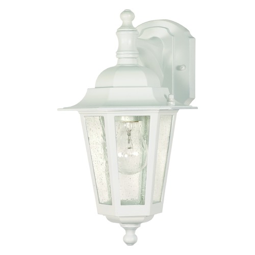 Cornerstone White Outdoor Wall Light by Nuvo Lighting