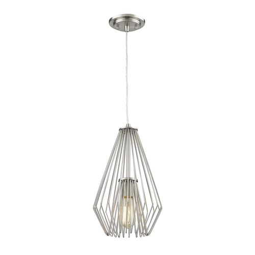 Z-Lite Quintus Brushed Nickel Pendant by Z-Lite 442MP-BN