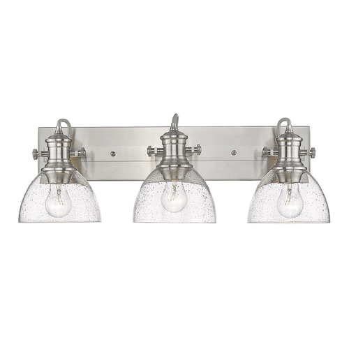 Golden Lighting Hines 25.13-Inch Pewter Bathroom Light by Golden Lighting 3118-BA3PW-SD