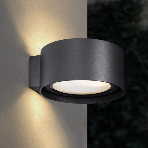 Kuzco Lighting Modern Black LED Outdoor Wall Light 3000K by Kuzco Lighting EW60210-BK