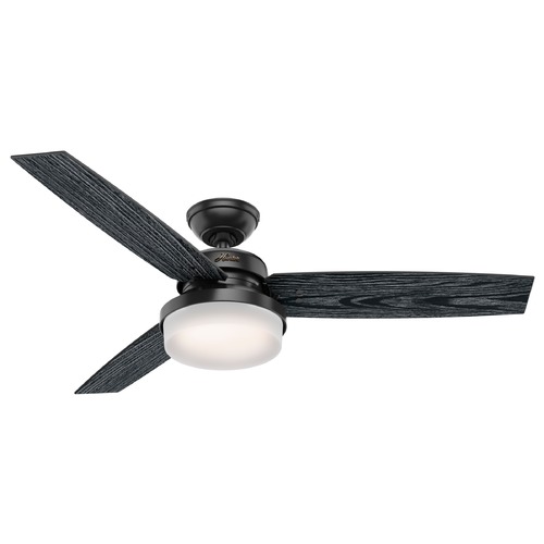 Hunter Fan Company Sentinel Matte Black LED Ceiling Fan by Hunter Fan Company 50285
