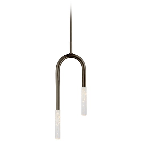 Visual Comfort Signature Collection Kelly Wearstler Rousseau Pendant in Bronze by Visual Comfort Signature KW5590BZSG