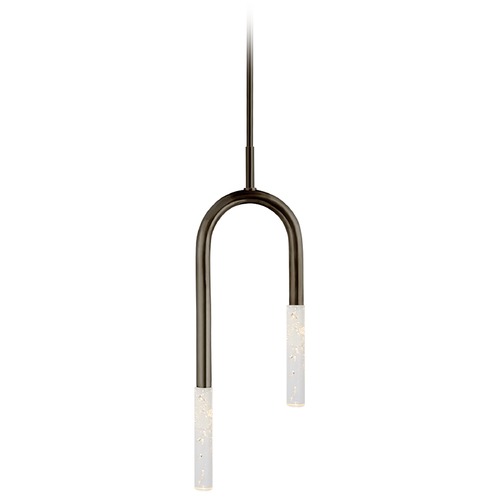 Kelly Wearstler Rousseau Pendant in Bronze by Visual Comfort Signature