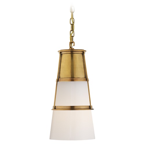Visual Comfort Signature Collection Thomas OBrien Robinson Pendant in Antique Brass by Visual Comfort Signature TOB5752HABWG
