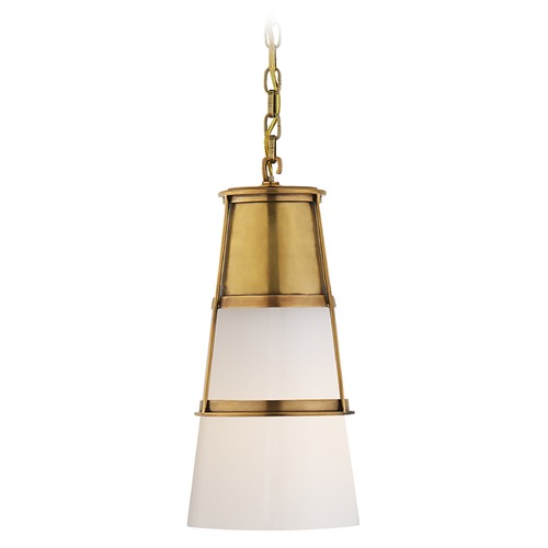 Thomas OBrien Robinson Pendant in Antique Brass by Visual Comfort Signature
