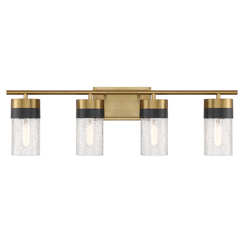 Brickell 30-Inch Bath Light in Warm Brass by Savoy House