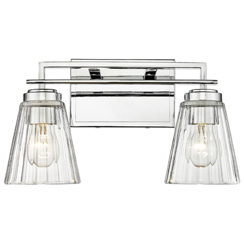 Z-Lite Z-Lite Lyna Chrome Bathroom Light 823-2V-CH