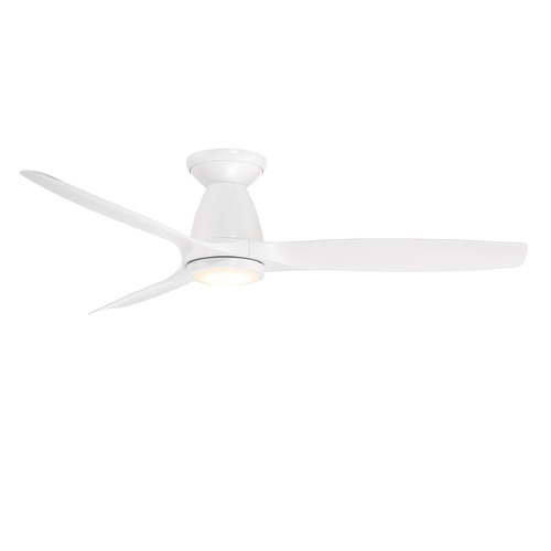 Modern Forms Skylark Matte White LED Ceiling Fan with Light