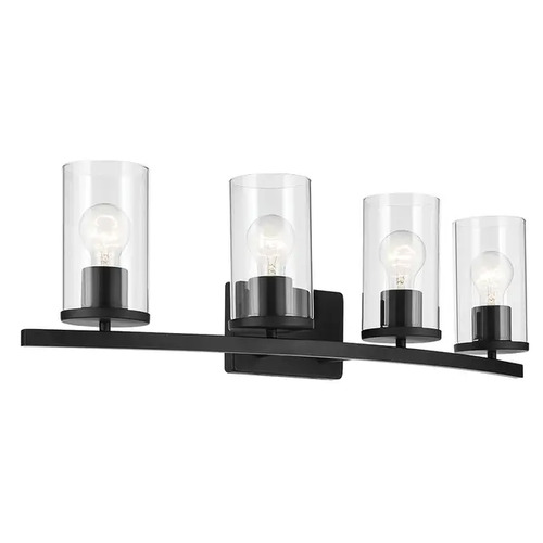 Crosby 4-Light Vanity Light in Black by Kichler Lighting