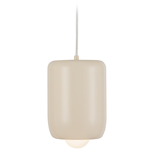 Kuzco Lighting Hayden Pearl White LED Mini-Pendant Light with Globe Shade