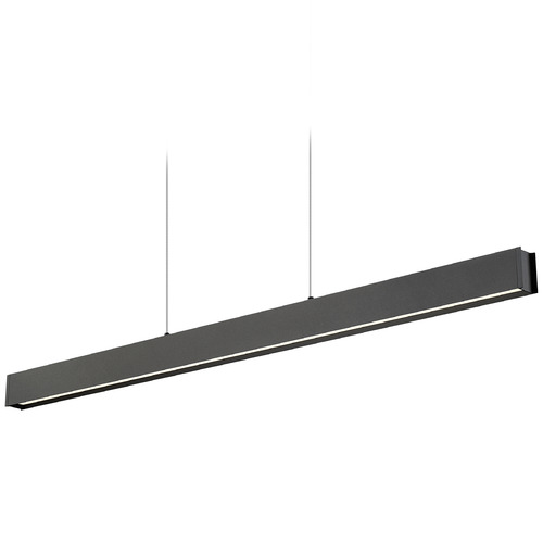 Z-Lite Hudson Matte Black LED Island Light with Rectangle Shade