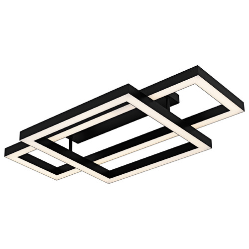 Quoizel Lighting Lawless Matte Black LED Semi-Flushmount Light