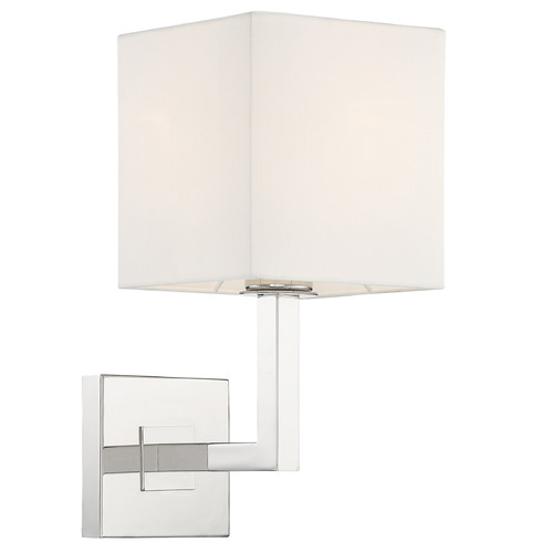 Crystorama Lighting Chatham Polished Nickel Sconce