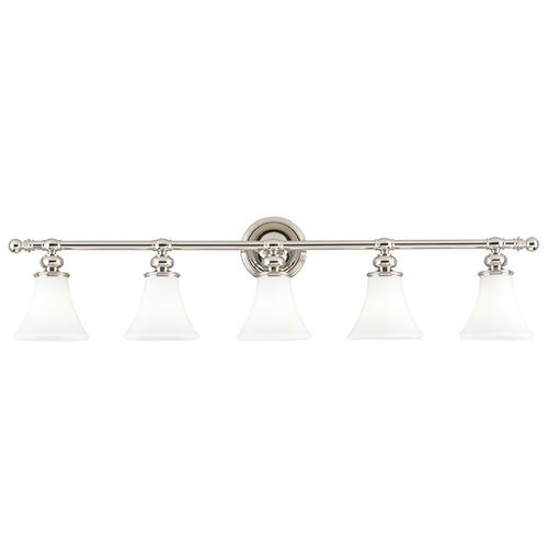 Hudson Valley Lighting Weston 5-Light Bath Light in Polished Nickel by Hudson Valley Lighting 4505-PN