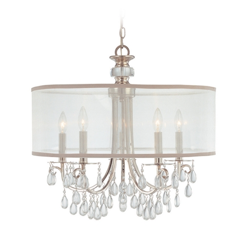 Hampton Crystal Chandelier in Polished Chrome by Crystorama Lighting