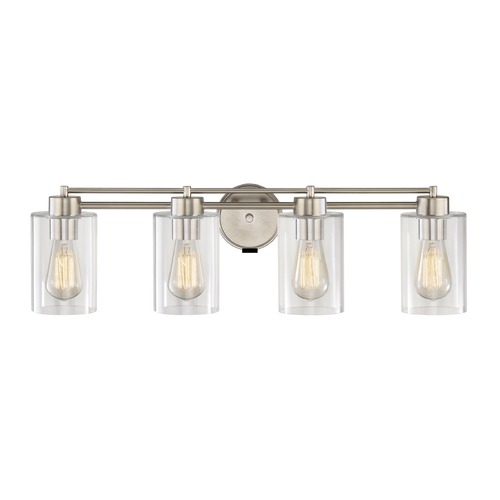 Satin Nickel Bathroom Light