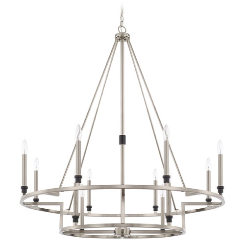 Capital Lighting Tux 40-Inch Wide Chandelier in Black Tie by Capital Lighting 425201BT