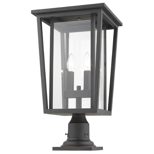 Seoul Oil Rubbed Bronze Post Light by Z-Lite