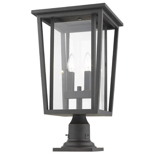 Z-Lite Seoul Oil Rubbed Bronze Post Light by Z-Lite 571PHBR-533PM-ORB