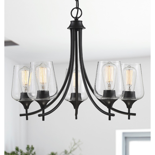 Savoy House Octave 24-Inch Chandelier in Black by Savoy House 1-4032-5-BK