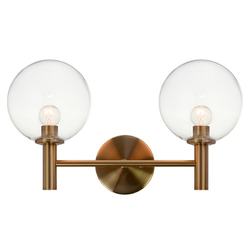 Cosmo Aged Gold Bathroom Light by Matteo Lighting