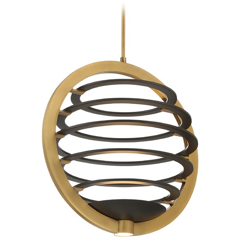 Eurofase Lighting Ombra Brass & Black LED Pendant by Eurofase Lighting 38152-016