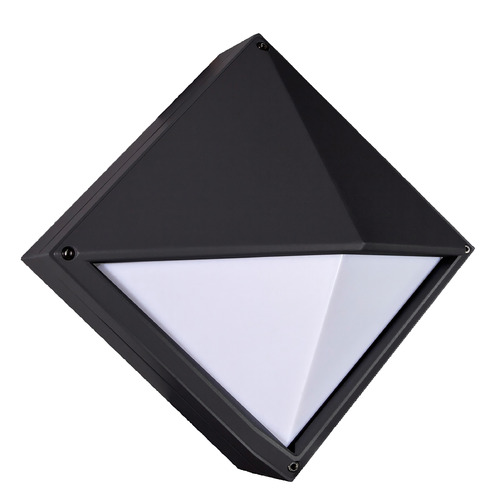 Eurofase Lighting Diamond-Shaped Exterior Sconce in Black by Eurofase Lighting 19216-027