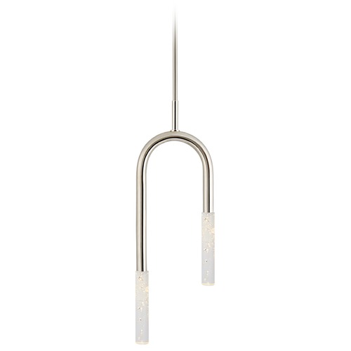 Visual Comfort Signature Collection Kelly Wearstler Rousseau Pendant in Nickel by Visual Comfort Signature KW5590PNSG