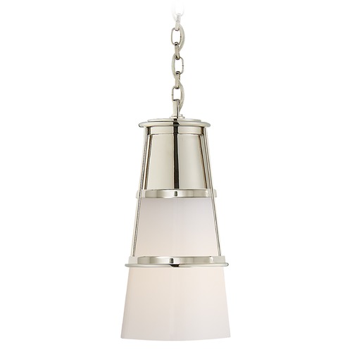 Visual Comfort Signature Collection Thomas OBrien Robinson Pendant in Polished Nickel by Visual Comfort Signature TOB5752PNWG