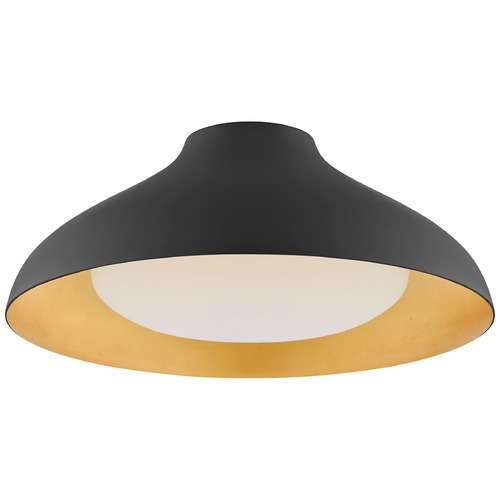 Visual Comfort Signature Collection Aerin Agnes 18-Inch Flush Mount in Matte Black by Visual Comfort Signature ARN4351MBKSWG