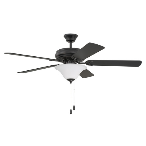 Craftmade Lighting Decorator's Choice Flat Black LED Ceiling Fan by Craftmade Lighting DCF52FB5C1W