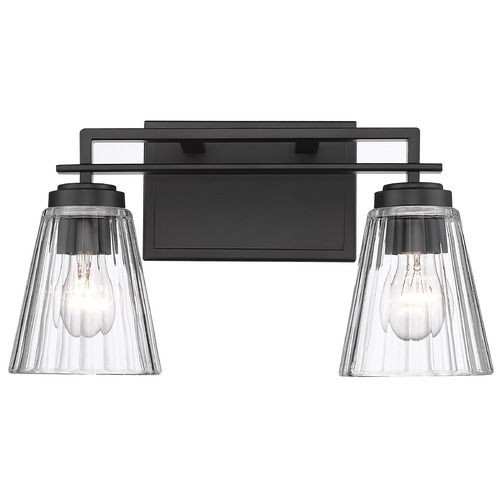 Z-Lite Lyna Matte Black Bathroom Light