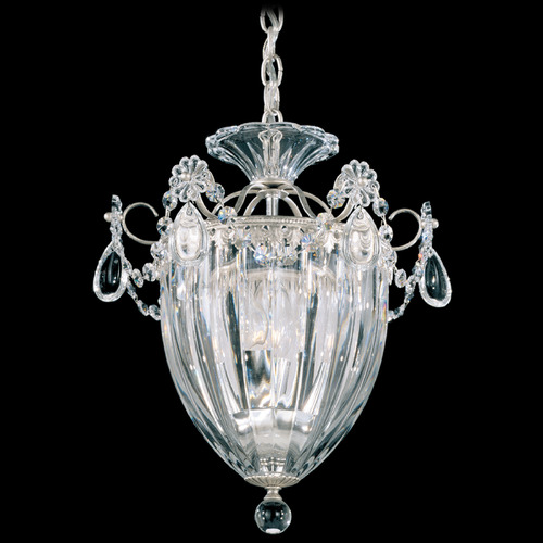 Schonbek Worldwide Lighting Bagatelle Antique Silver Pendant Light with Bowl / Dome Shade