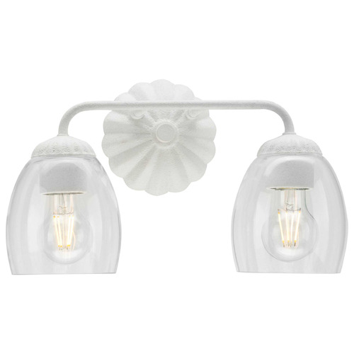 Progress Lighting Point Dume 2-Light Weathered Brass Vanity Light