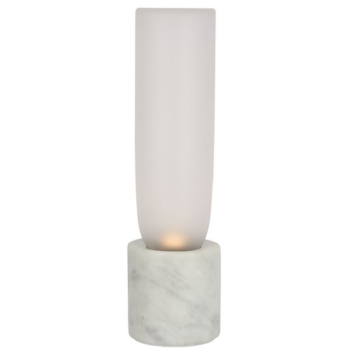 Visual Comfort Modern Collection Kelly Wearstler Volver White Marble LED Accent Lamp