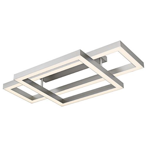 Quoizel Lighting Lawless Painted Brushed Nickel LED Semi-Flushmount Light